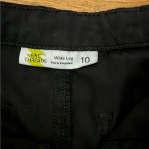 Epic Threads Black Wide Leg Trousers